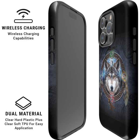 Wolf Symbols by Brigid Ashwood iPhone 16 Pro Magsafe Impact Case